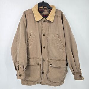 VTG SANTE FE TRAIL CHORE JACKET SOUTHWEST AZTEC BLANKET LINED BARN COAT SIZE L